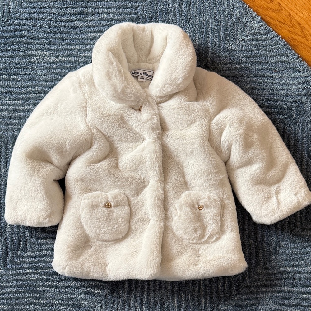 Cozy White Faux Fur Jacket